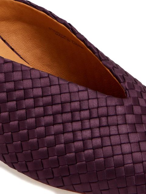 NAGHEDI woven-deisgn heeled mules - Purple