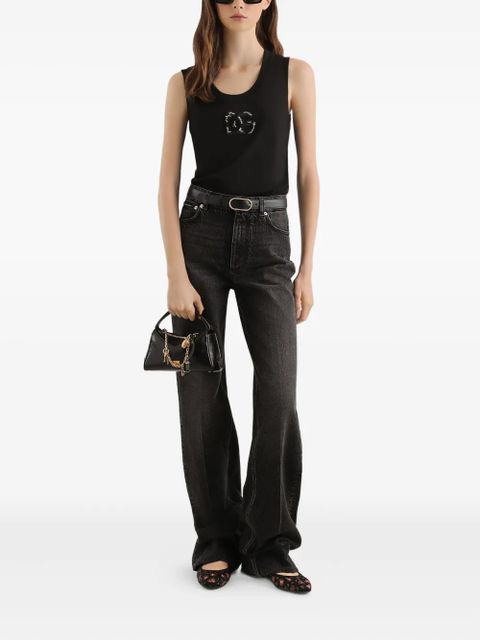 Dolce & Gabbana logo-plaque jeans - Black