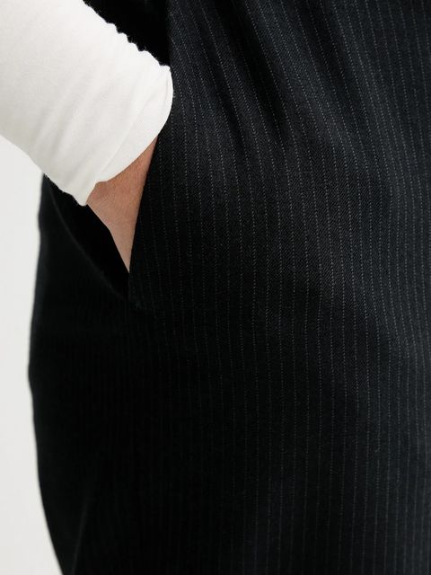 IRO spodnie z dodatkiem wełny WM23GAYLOR damskie kolor czarny szerokie medium waist GAYLOR