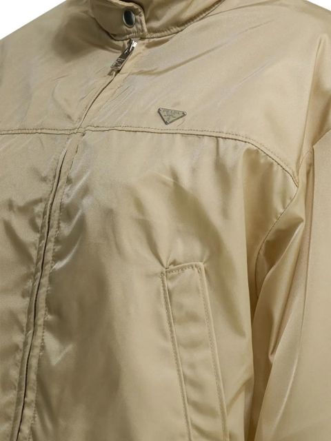 Prada zip-up long-sleeve puffer jacket - Neutrals