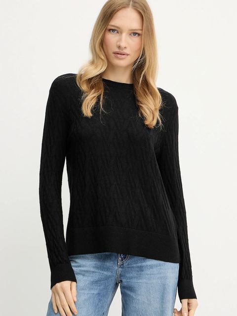 Armani Exchange sweter damski kolor czarny lekki XW001317 AF16619 - zdjęcie produktu nr 1