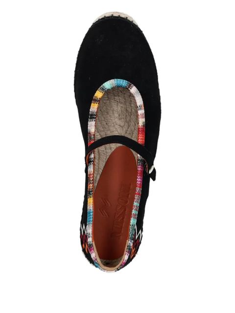 Missoni zigzag-print espadrilles - Black