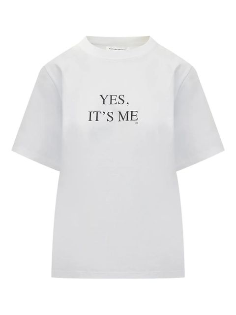 Victoria Beckham slogan-print T-shirt - White - zdjęcie produktu nr 1