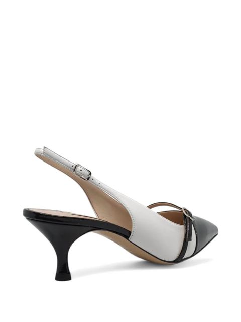 Casadei Winnie buckled slingback pumps - White