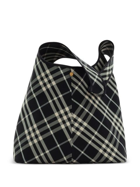 Burberry large check shoulder bag - Black - zdjęcie produktu nr 1