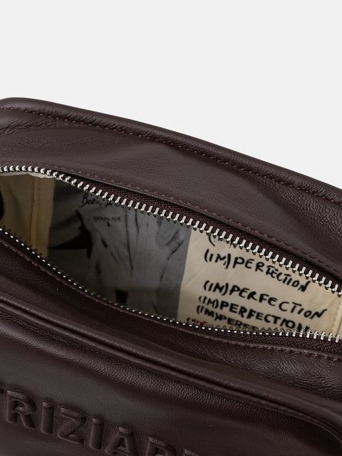 Patrizia Pepe torebka skórzana kolor brązowy 2B0153 L113