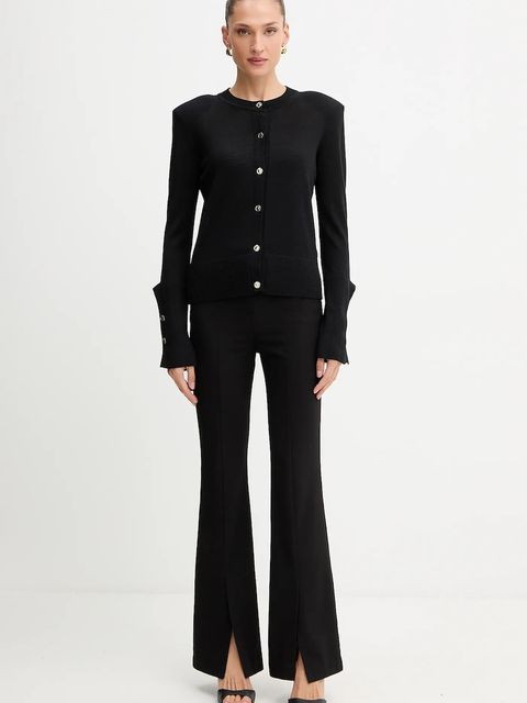 Simona Corsellini kardigan wełniany damski kolor czarny lekki A25CPCRE0201 - zdjęcie produktu nr 2