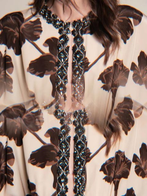 Johanna Ortiz Adoracion Continua beaded dress - Brown