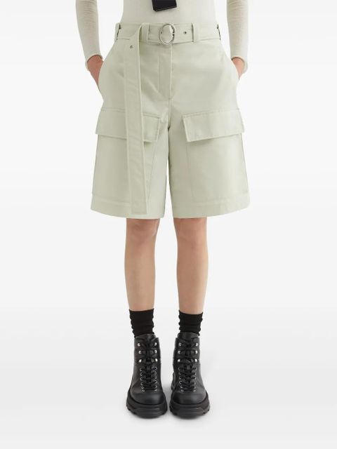 Jil Sander belted shorts - Green