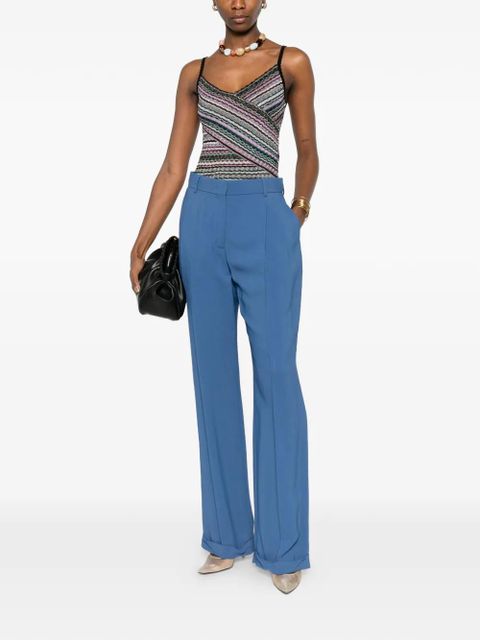 Missoni pleated turn-up palazzo pants - Blue - zdjęcie produktu nr 2
