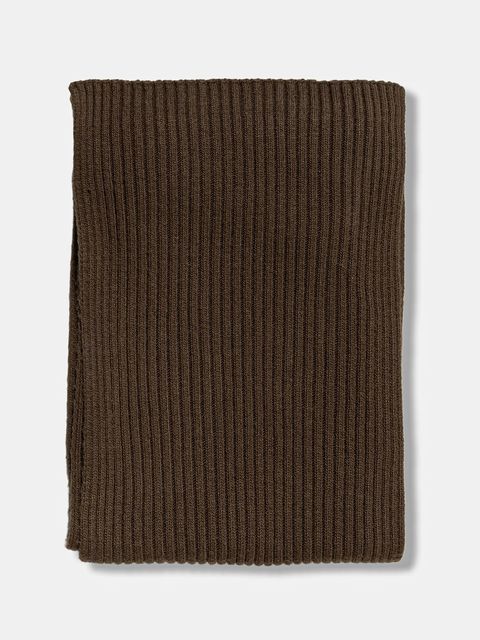 Sisley szalik kolor brązowy gładki 122HSU00E - zdjęcie produktu nr 2