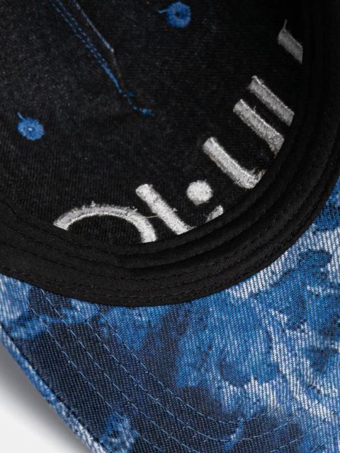 Liu Jo czapka z daszkiem kolor niebieski wzorzysta 2A5014 D0001