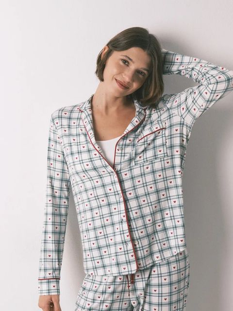 women'secret piżama damska kolor beżowy 3792074