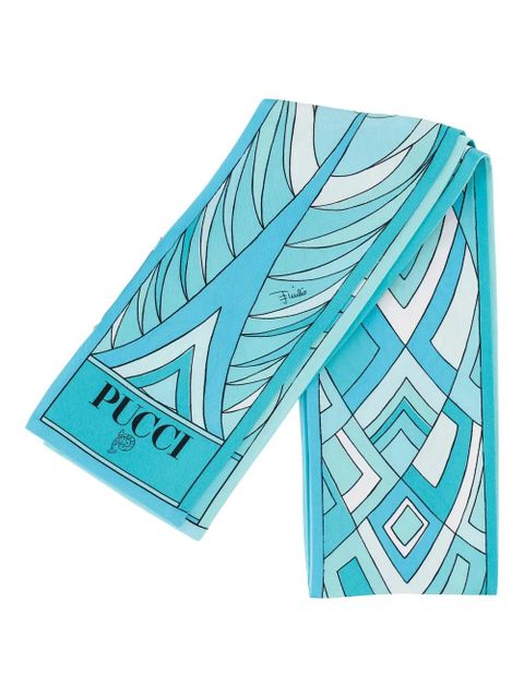 PUCCI printed scarf - Blue - zdjęcie produktu nr 1
