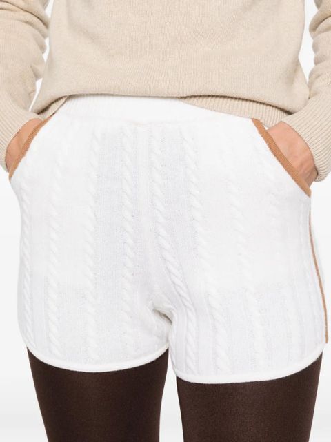 MC2 Saint Barth Azure cable-knit shorts - Neutrals