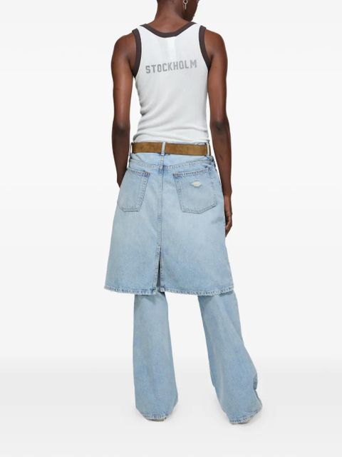 Acne Studios contrast-number tank top - White