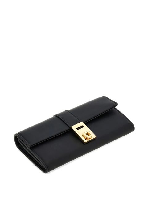 Ferragamo Hug leather chain wallet - Black