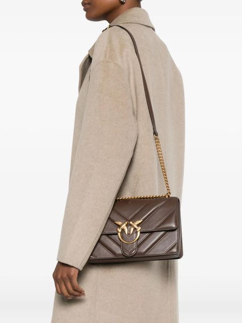 PINKO Love One quilted cross body bag - Brown - zdjęcie produktu nr 2
