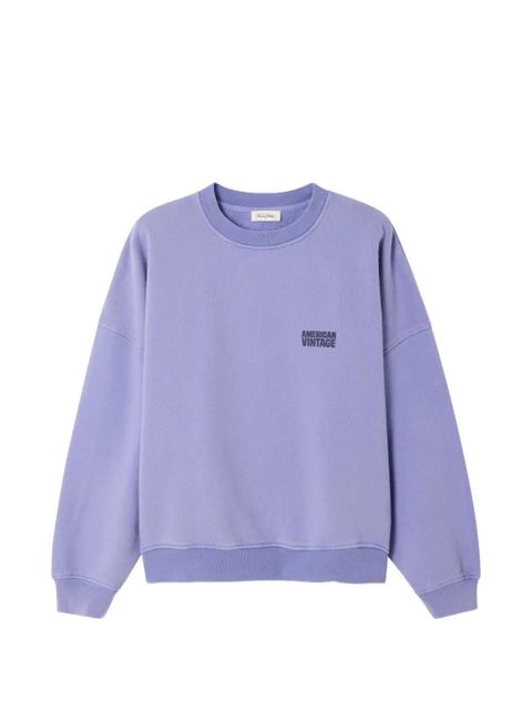 American Vintage Plizzy round-neck sweatshirt - Purple - zdjęcie produktu nr 1