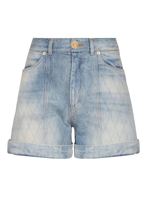 Balmain diamond denim shorts - Blue - zdjęcie produktu nr 1