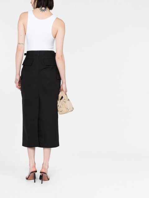 WARDROBE.NYC striped skirt - Black