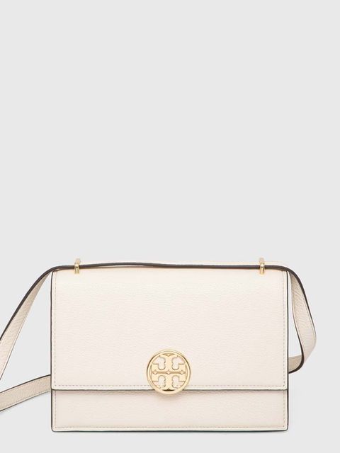 Tory Burch torebka skórzana Miller Shoulder Bag Miller kolor biały 154703.250