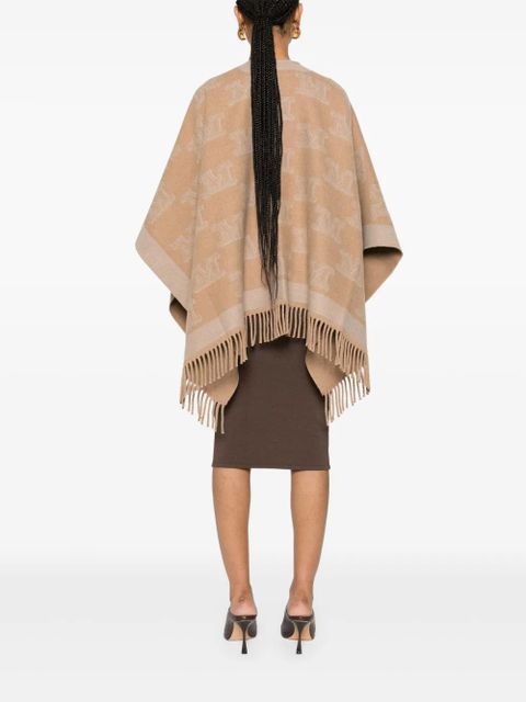 Max Mara Frine wool cape - Neutrals