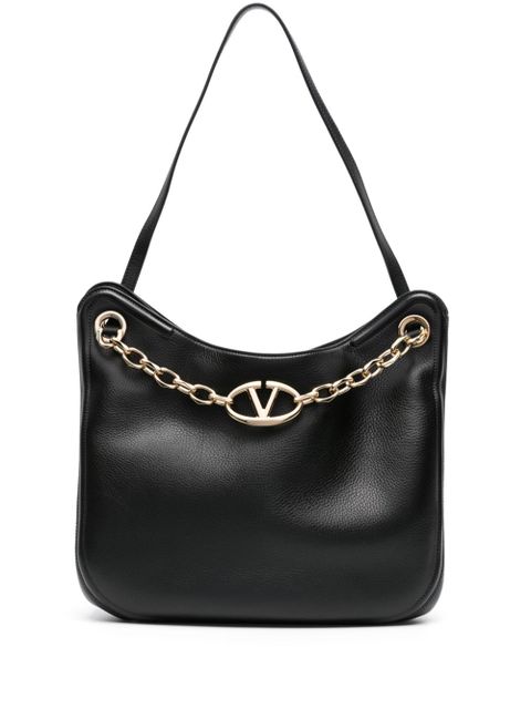 Valentino Garavani VLogo Signature chain-link shoulder bag - Black - zdjęcie produktu nr 1
