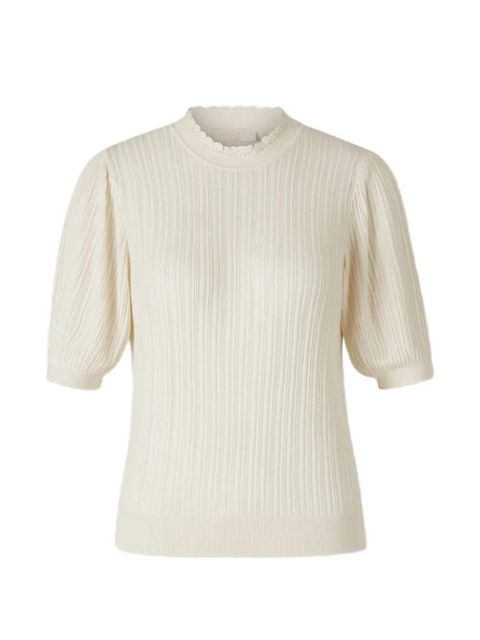 Ulla Johnson Gemma ribbed-knit T-shirt - Neutrals - zdjęcie produktu nr 1