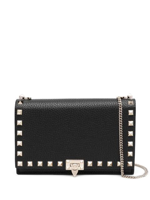 Valentino Garavani Rockstud leather crossbody bag - Black - zdjęcie produktu nr 1