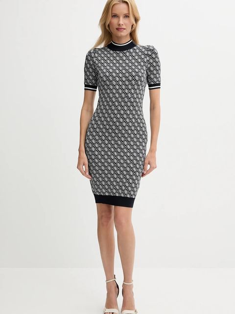 Guess sukienka kolor granatowy mini dopasowana