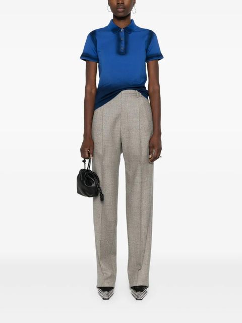 LOEWE Anagram-embroidered ombré polo shirt - Blue - zdjęcie produktu nr 2