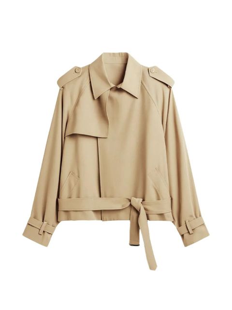 The Frankie Shop buttoned belted coat - Neutrals - zdjęcie produktu nr 1