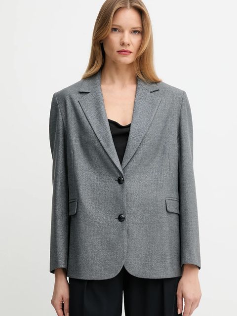 Gaudi marynarka kolor szary jednorzędowa wzorzysta 521FD35016 - zdjęcie produktu nr 1