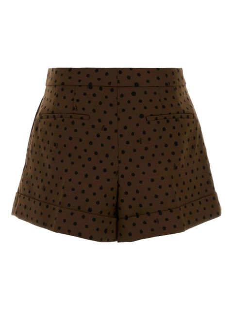 FENDI polka-dot pattern tailored shorts - Brown - zdjęcie produktu nr 2