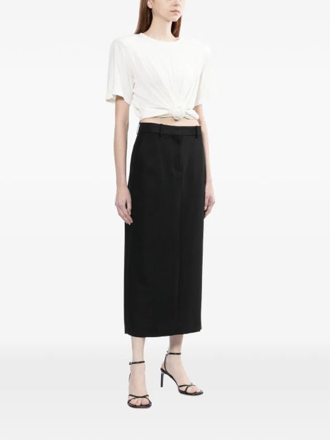 TOTEME low-waist straight skirt - Black - zdjęcie produktu nr 2