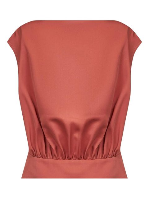 Marni boat-neck gathered top - Orange - zdjęcie produktu nr 2