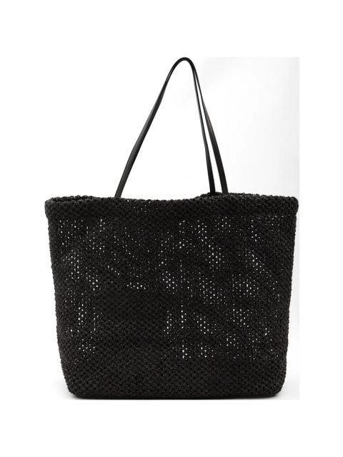 The Row crochet barn tote bag - Black - zdjęcie produktu nr 1