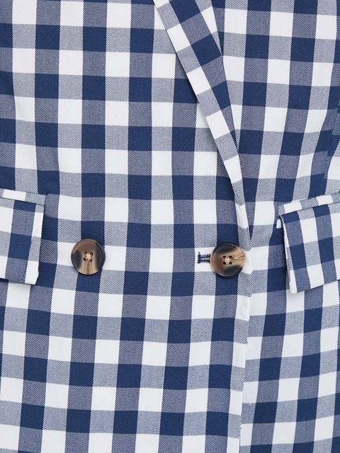 Pepe Jeans marynarka Sandra kolor granatowy dwurzędowa wzorzysta