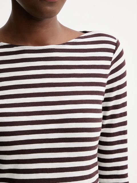 Marc O'Polo longsleeve bawełniany kolor brązowy 510219652597