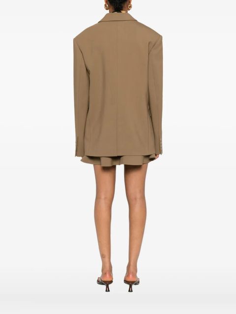 Nanushka double-breasted blazer - Brown