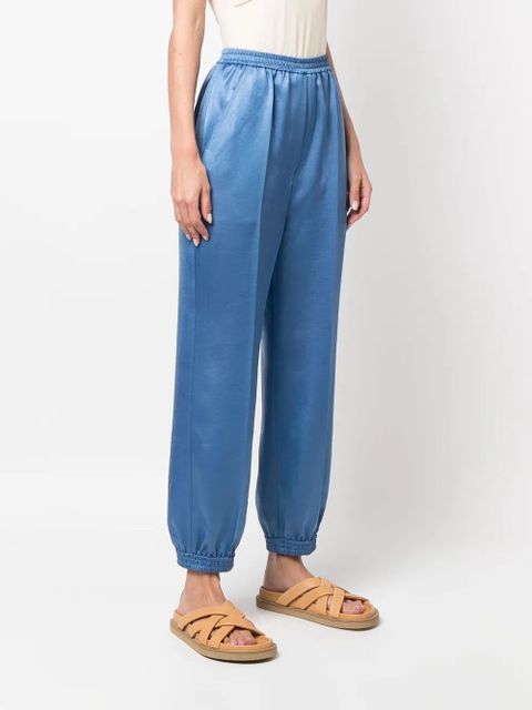 Nanushka tapered satin trousers - Blue - zdjęcie produktu nr 2