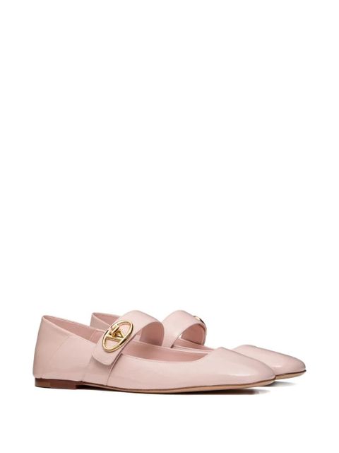 Valentino Garavani VLogo Locker Mary-Jane ballerina shoes - Pink - zdjęcie produktu nr 2