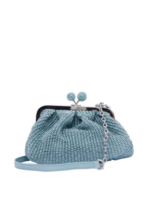Weekend Max Mara Pasticcino woven shoulder bag - Blue