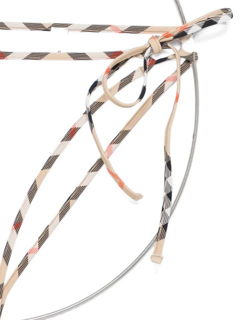 Burberry tie-fastening bikini bottoms - White
