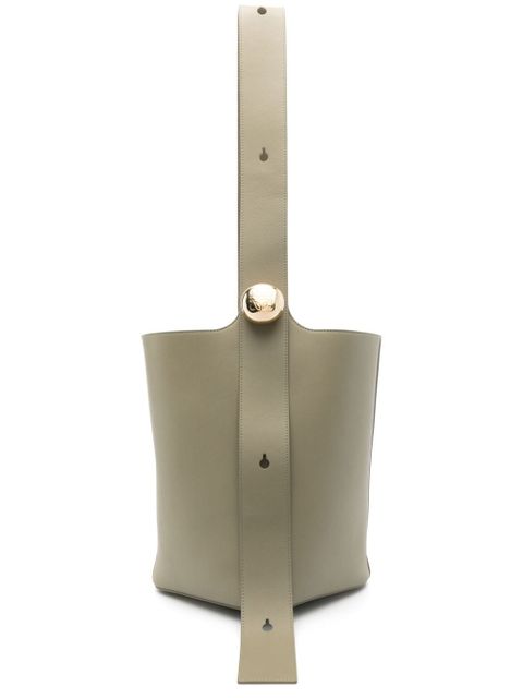 LOEWE medium Pebble bucket bag - Green