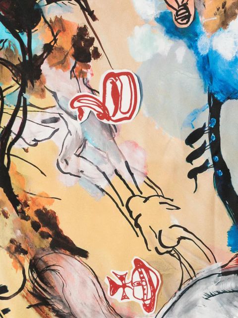 Vivienne Westwood printed scarf - Blue - zdjęcie produktu nr 2