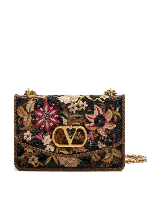 Valentino Garavani Vain embroidered shoulder bag - Black - zdjęcie produktu nr 1