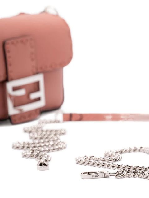 FENDI leather chain mini bag - Pink