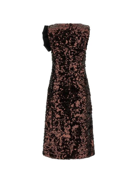 GANNI sequins bow midi dress - Brown - zdjęcie produktu nr 2